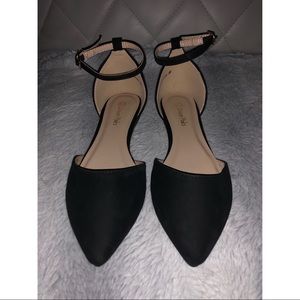 3/$20 Black pointed toe flats
